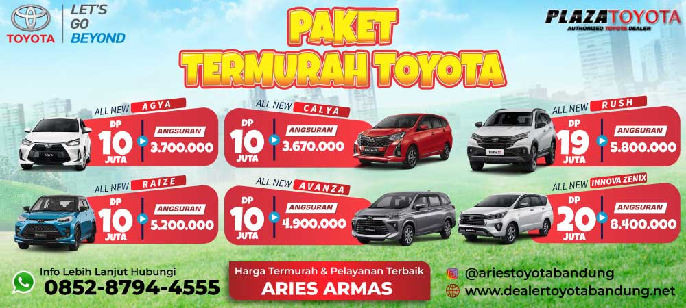 Banner Promo Toyota Bandung